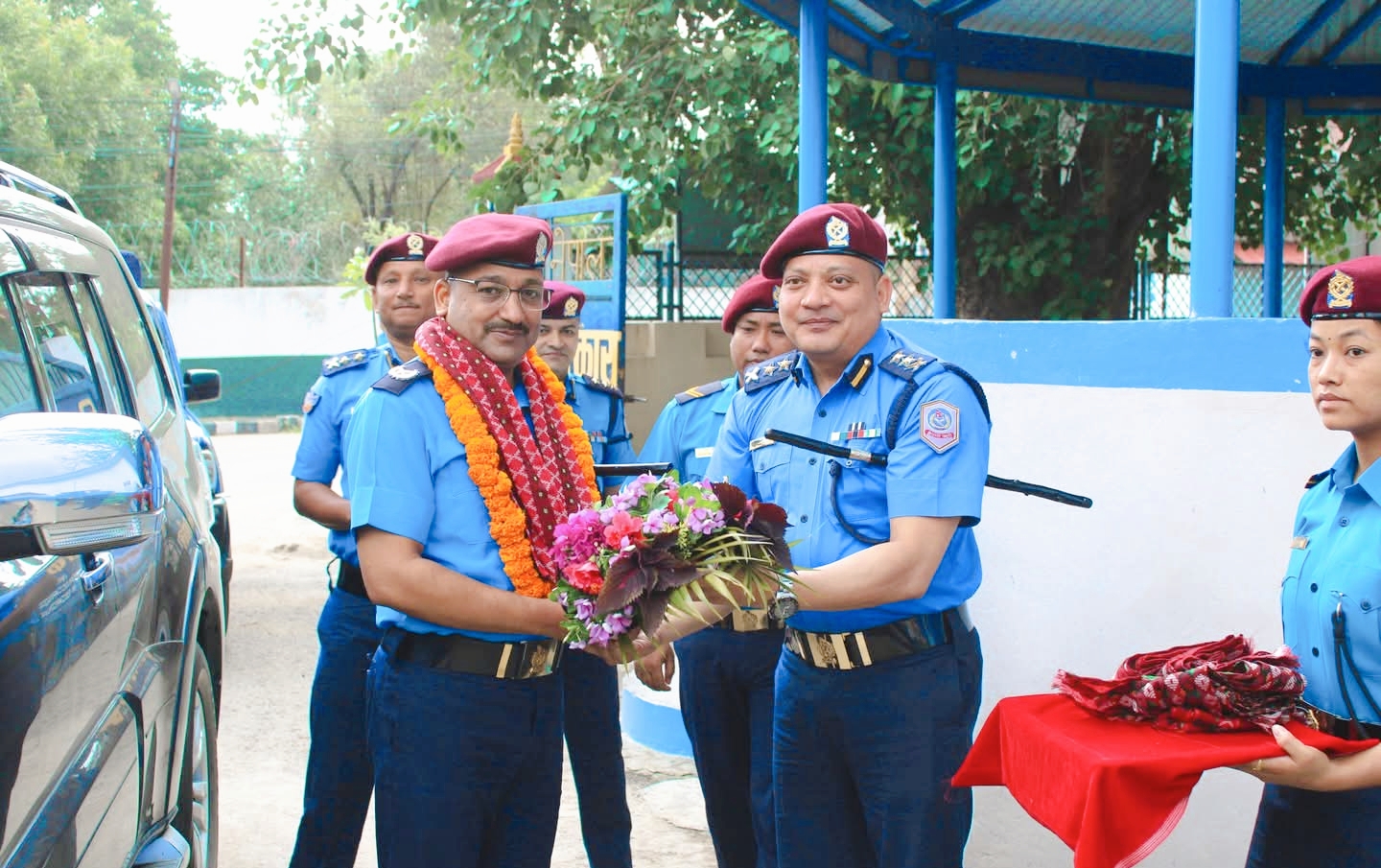 डिआईजी राजेन्द्र प्रसाद भट्टद्वारा जिल्ला प्रहरी कार्यालय,नवलपरासीको निरीक्षण निर्देशन,