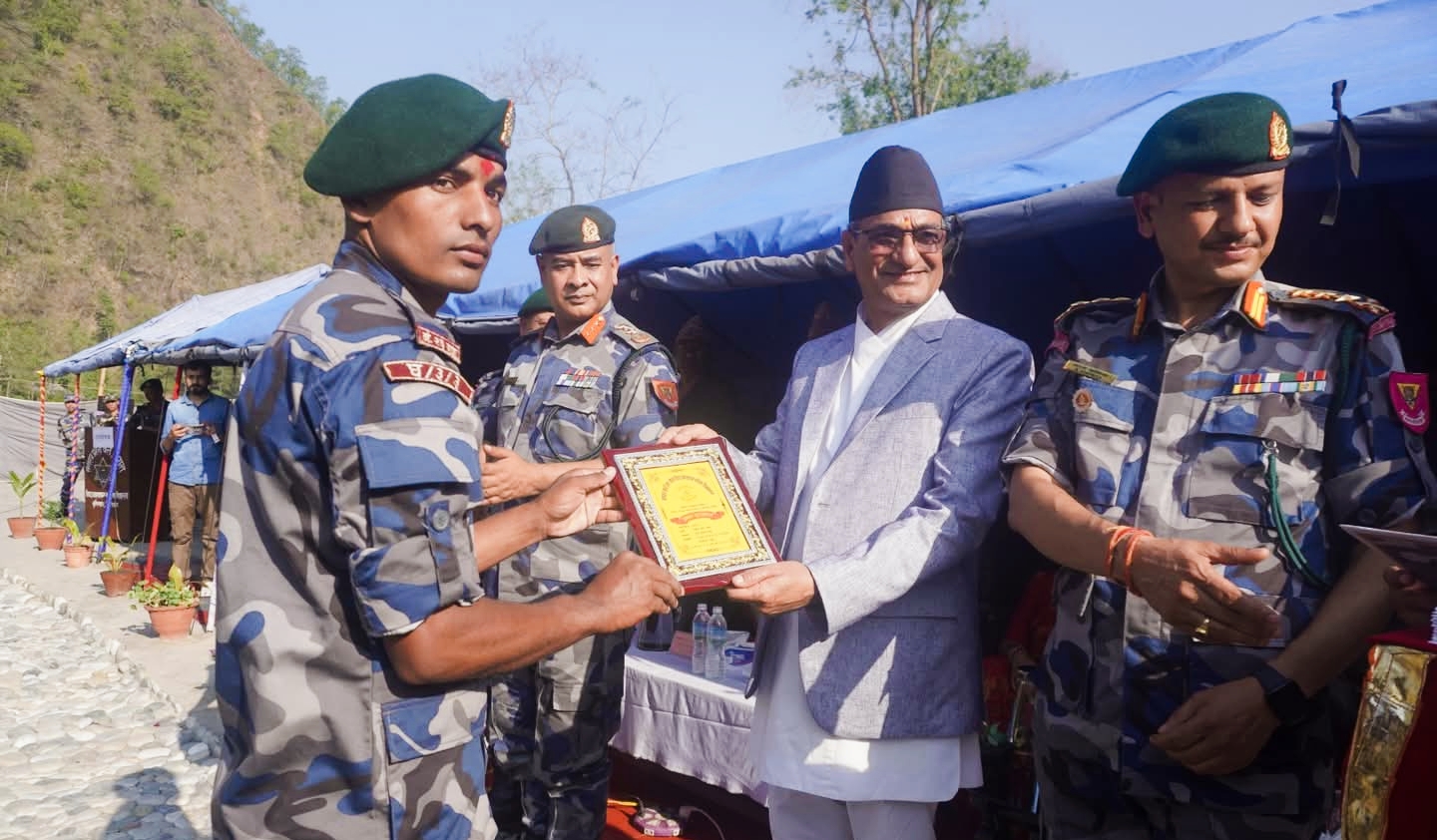 गृहमन्त्री लेखकको प्रमुख आतिथ्यमा विपद् व्यवस्थापन कुरिनटारमा संचालित गोताखोर तालिम सम्पन्न