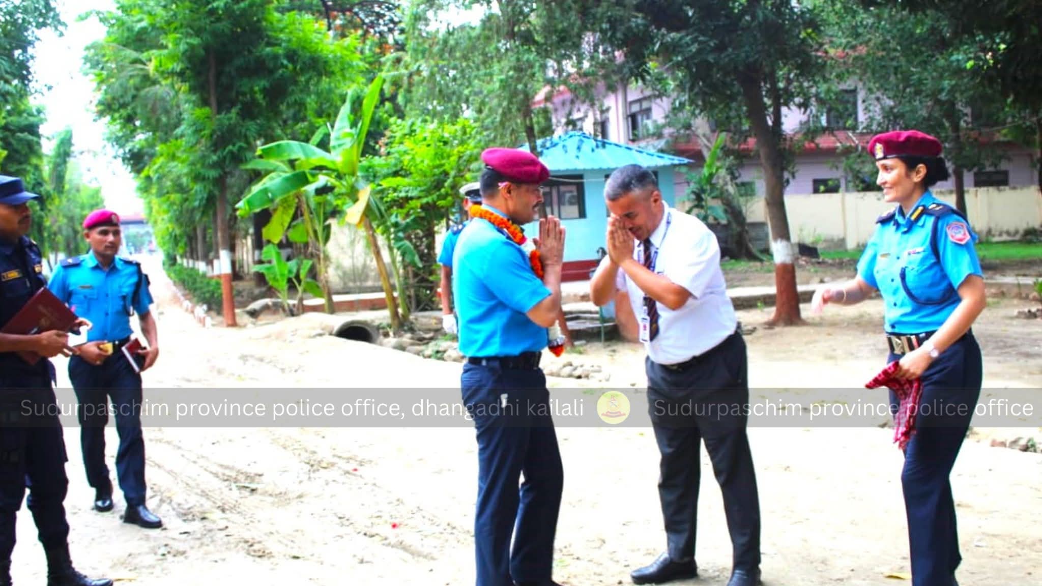 सुदूरपश्चिम प्रदेश प्रहरी प्रमुख डिआईजी डम्वर बहादुर विकद्वारा नेपाल प्रहरी स्कुल धनगढीको निरीक्षण,