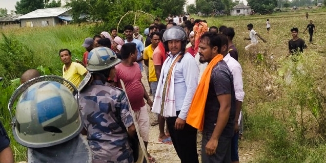 सर्लाहीमा गोली चल्यो इन्स्पेक्टर दीवाकर गणेशसहित ३ जना घाइते,