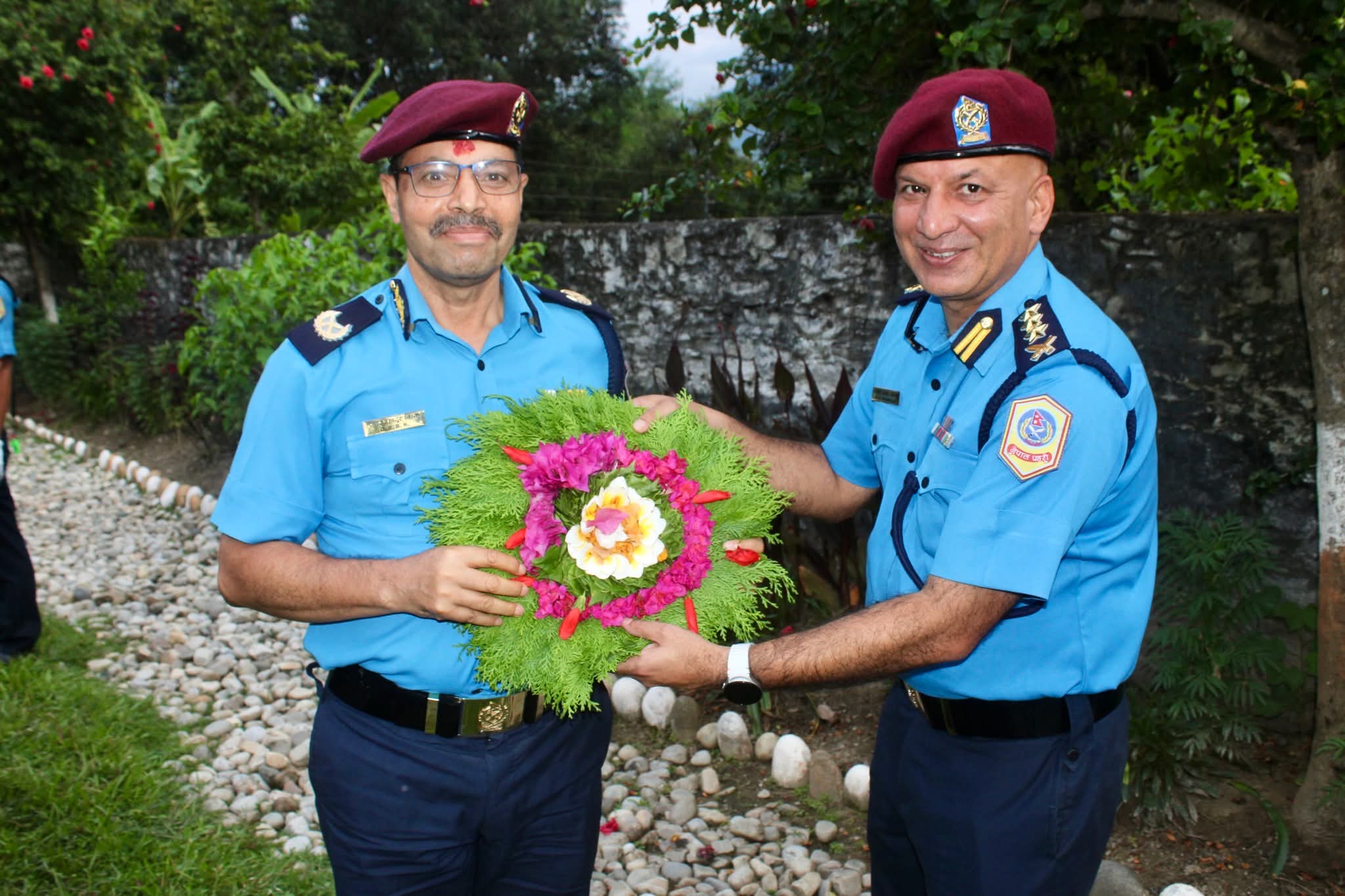 डिआईजी डम्बरबहादुर बिकद्वारा सुदूरपश्चिम प्रदेश प्रहरी तालीम केन्द्र,दिपायल डोटीको अनुगमन