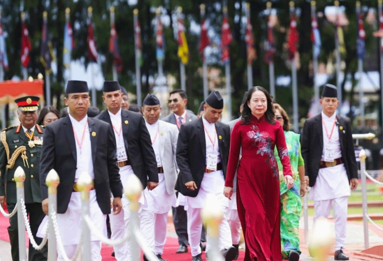 समाजवादी गणतन्त्र भियतनामका उपराष्ट्रपति सुआन ३ दिने औपचारिक भ्रमणका लागि नेपालमा