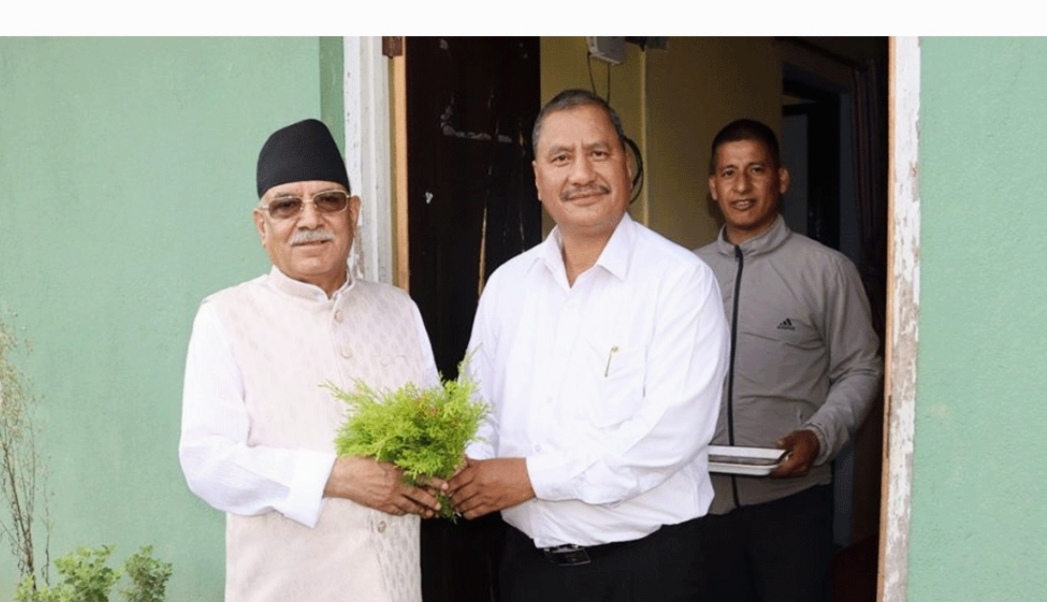 पुष्पकमल दाहाल प्रचण्ड र नेत्रविक्रम चन्द विप्लवबीच करिब ५० मिनेट भेटवार्ता,