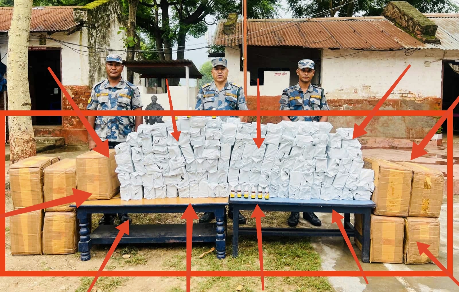 सशस्त्र प्रहरी बीओपी जयसपुरको ठुलो सफलता चेक गर्ने क्रममा २३ लाख भन्दा बढीको अवैध औषधि बरामद,