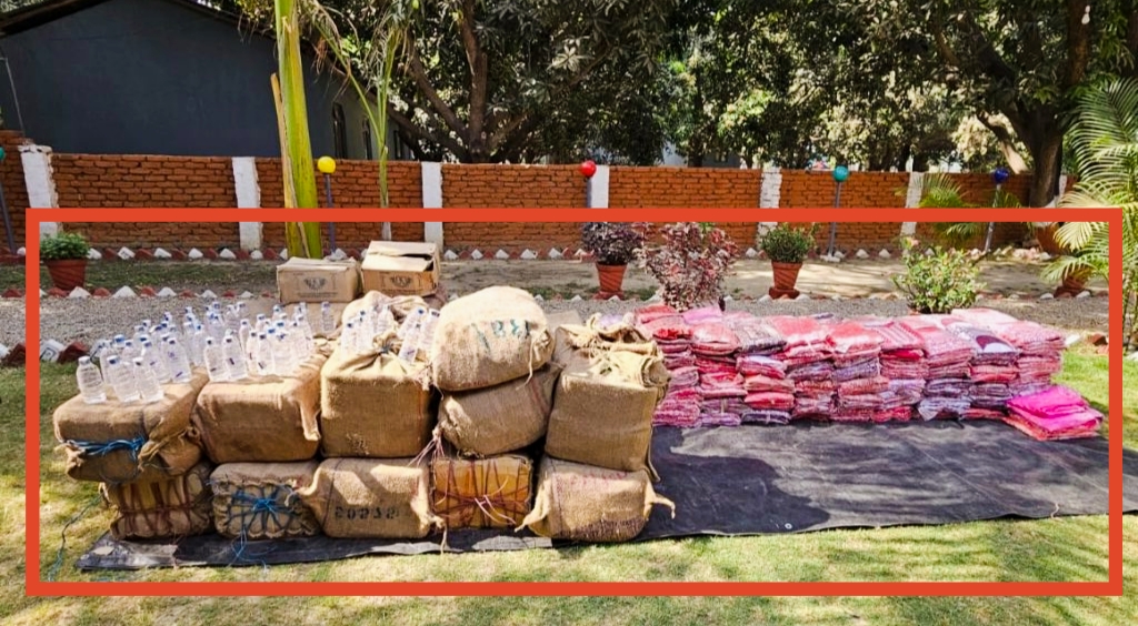 सशस्त्र प्रहरी बल बाराले करिब १५ लाख रुपैयाँ भन्दा बढी मूल्य बराबरको अवैध सामान बरामद