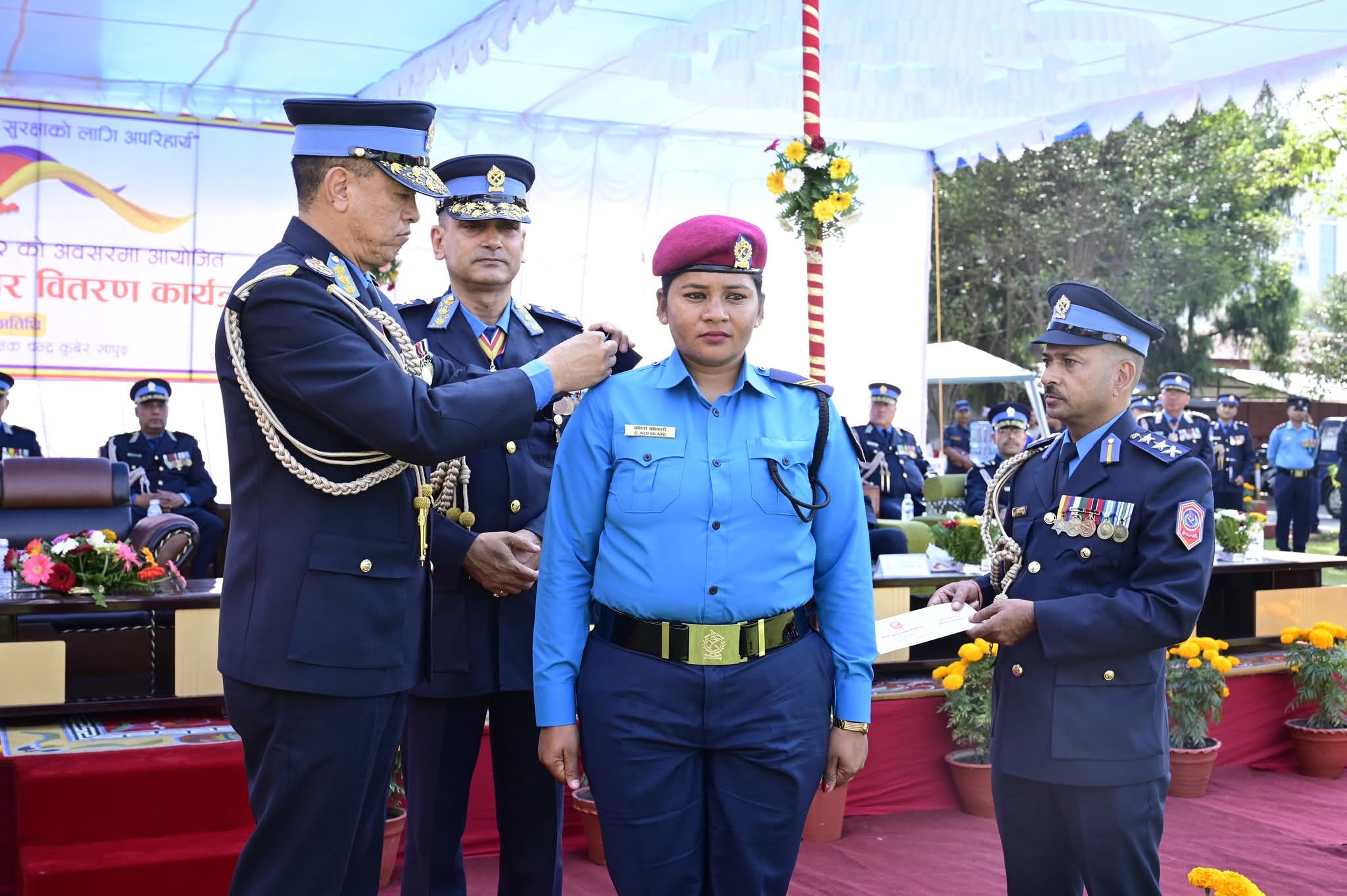 दाङमा कार्यरत प्रहरी सहायक हवल्दार संगिता अधिकारी एक तह बढुवा सिफारिस,