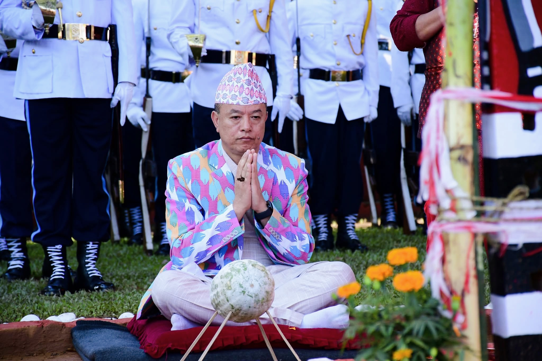 आईजिपी चन्द्रकुबेर खापुङ्गद्वारा प्रहरी गण नम्बर १ नक्सालमा मौलोमा पूजाअर्चना तथा सङ्कल्प पूजा,