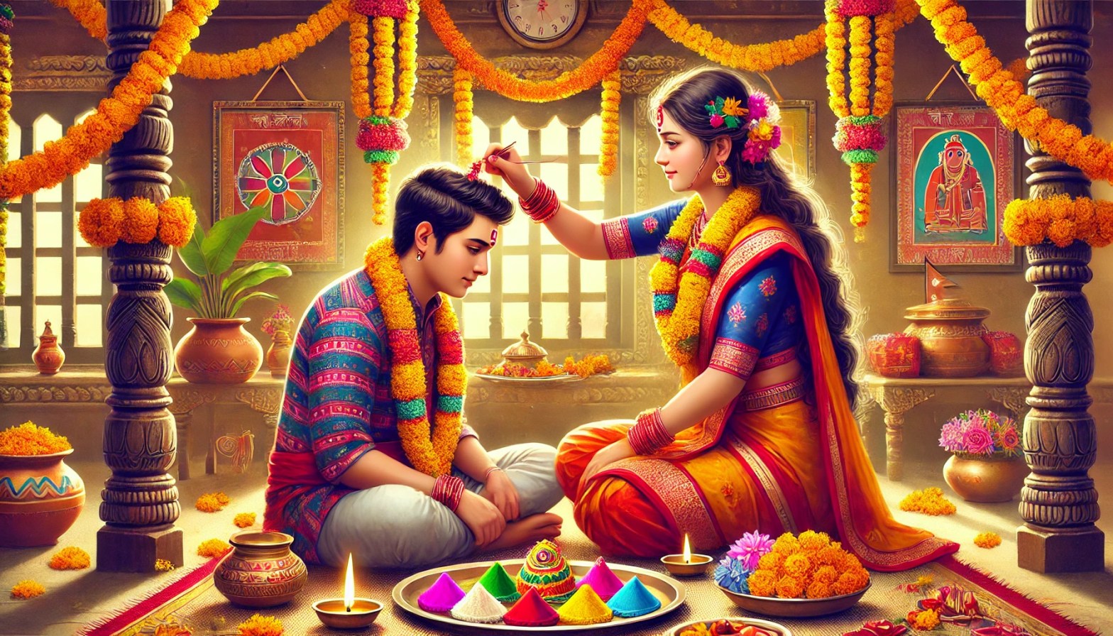 भाइटीका उत्तम साइत बिहान ११:३९ बजे