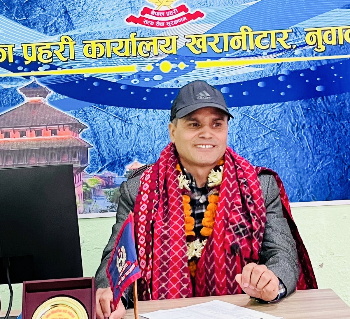 ईलाका प्रहरी कार्यालय खरानीटारमा नयाँ प्रहरी प्रमुख लोकराज पाठकले कार्यभार सम्हाले