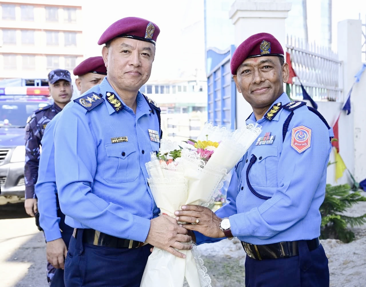 नेपाल प्रहरी महानिरीक्षक (आईजिपी) चन्द्र कुबेर खापुङ्गद्वारा किरिया पुत्री भवन शिलान्यास,