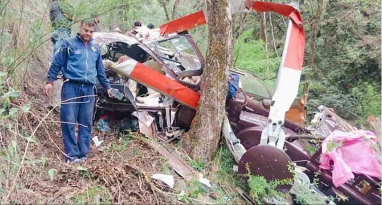 रुसको दक्षिणी क्षेत्रमा एक निजी हेलिकप्टर दुर्घटना हुँदा ५ जनाको मृत्यु २ जना घाइते,