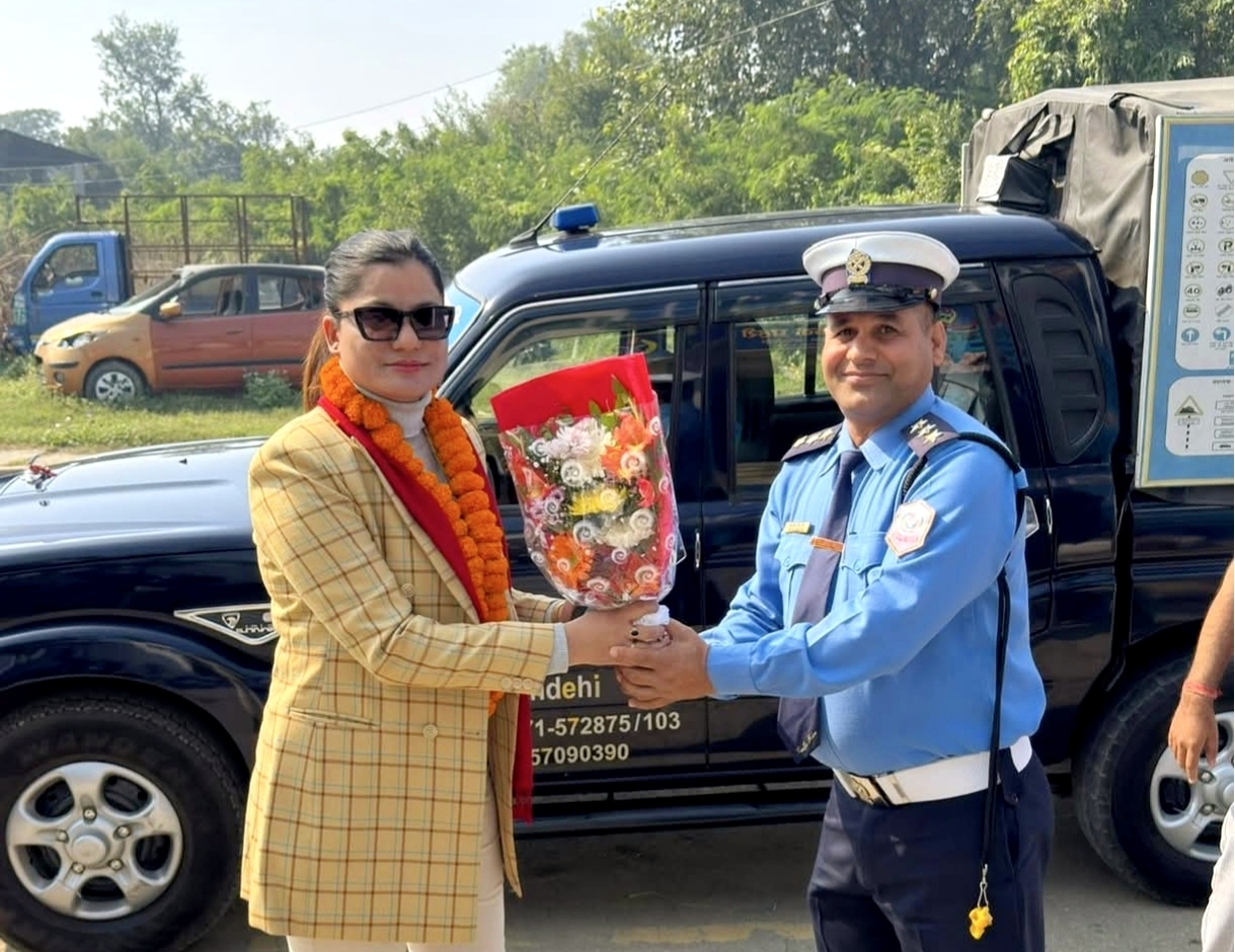 जिल्ला ट्राफिक रुपन्देहीका ट्राफिक प्रमुख प्रतिमा कार्कीद्वारा पदभार ग्रहण,