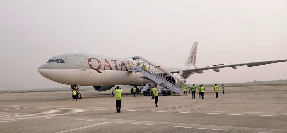 नेपालबाट कतार जाने तय भएका कतार एयर लाइन्सका जहाज त्रिभुवन विमानस्थलमै रोकिए,