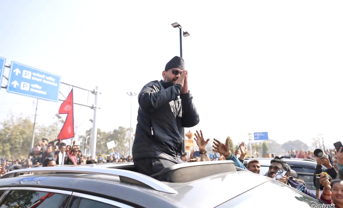 रास्वपाका वरिष्ठ नेता बालेन्द्र साह चुनावी प्रचार अभियानका क्रममा नेपालगञ्जमा कार्यकर्ताको भिड,